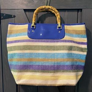 Like New Talbots Paper Straw Handbag